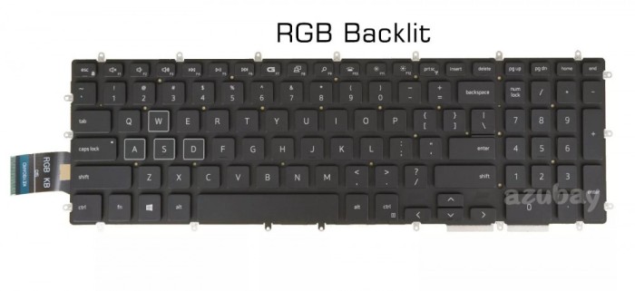 Tastatura Laptop Gaming, Dell, G7 7590, 7790, iluminata, RGB, layout US