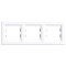 Nova cadru triplu orizontal alb