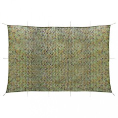 vidaXL Plasă de camuflaj cu geantă de depozitare, verde, 4x5 m
