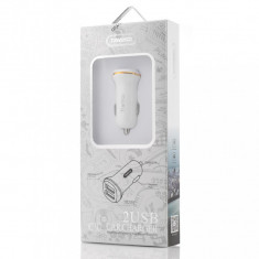 Incarcator Auto Tranyoo, C1, 2 x USB Car Charger, White