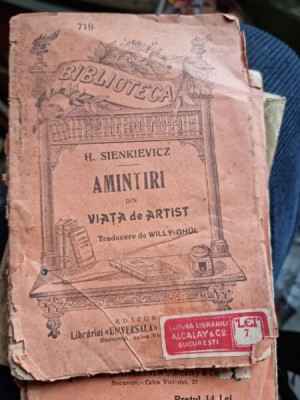 H. Sienkievicz - Amintiri din Viata de artist foto