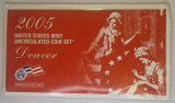 Set Monede Monetarie United States Statele Unite America USA, 2005, Denver, 10 monede, America de Nord