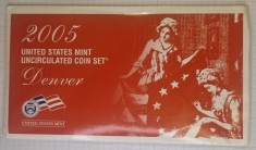 Set Monede Monetarie United States Statele Unite America USA, 2005, Denver, 10 monede