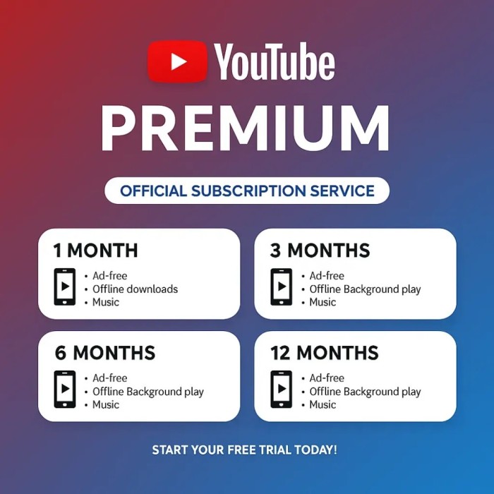 YouTube Premium Oficial &bull; Activare Rapidă &bull; 1&ndash;12 Luni &bull; Fără Comision