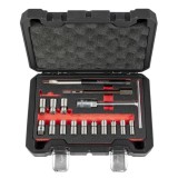 Trusa Freze Curatat Injectoare 17 Piese Quatros, Compatibila Bosch Delphi Denso Siemens, Diverse Dimensiuni