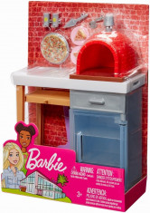 BARBIE SET MOBILIER EXTERIOR CUPTOR PIZZA foto