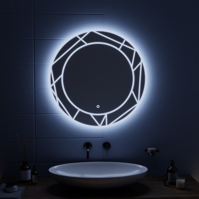Oglinda LED Touch Astrix 70x70 cm ModernLight Concept foto