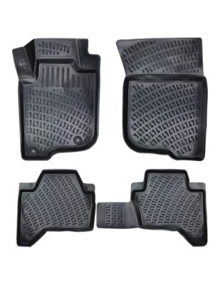 Set covorase auto din cauciuc tip tavita Mitsubishi L200 / Triton Tornado 2015-2019 / 2019- foto