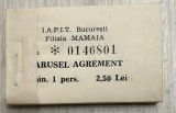 Anii 70 - 80 Lot 100 bilete 3 intrare parc distractii Mamaia / Constanta, litoral comunism / Karusel Agrement / IAPIT Bucuresti