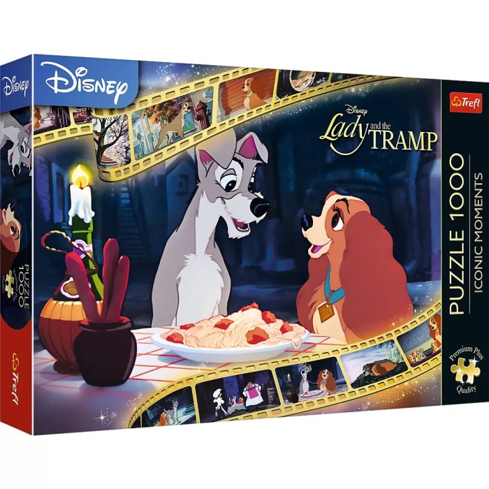 Puzzle Trefl 1000 Premium Plus Disney Doamna Si Vagabondul