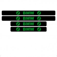 Set 4 protectii praguri auto, autoadezive BMW, Verde