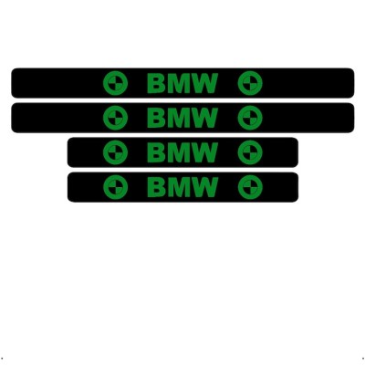Set 4 protectii praguri auto, autoadezive BMW, Verde foto