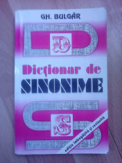 Dictionar de sinonime - GH. BULGAR foto