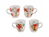 Cumpara ieftin Set 8 cani Craciun portelan multicolor 5.5x6 cm, 80 ml