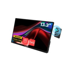 Monitor tactil portabil 13.3" Verbatim incl PBCarcasa aluminiu/PB 5000mAh/WUXGA 1920x1200