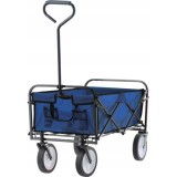 Carucior de gradina, pliabil, Chomik, albastru, max 70 kg, 116x54x90 cm GartenVIP DiyLine
