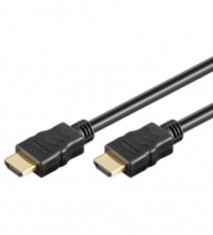 Cablu HDMI2.0 cu ethernet 19p tata - HDMI 19p tata aurit OFC 1.0m foto