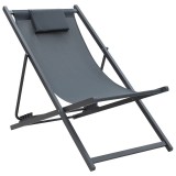 Cumpara ieftin Șezlong Corte fag aluminiu texMaron 190x70