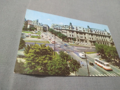 CARTE POSTALA BUCURESTI PIATA UNIVERSITATII CIRCULATA foto