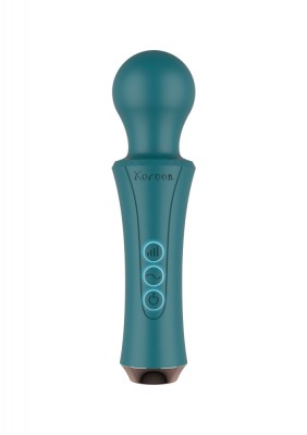 Vibrator The Personal Wand, 10 Moduri Vibratii, 3 Viteze, Silicon, USB, Verde, 18.5 cm foto
