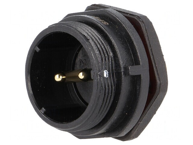 Soclu SP21 tată PIN 2 IP68 30A 500V 4mm2 -25&divide;85&deg;C