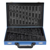 Cumpara ieftin Set burghie din titan, 170 buc., cutie metalică, HSS-R