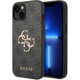 Guess - Hardcase 4G Big Metal Logo (GUHCP15M4GMGGR) - iPhone 15 Plus - Grey