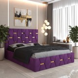 Pat Tapitat Bia Mov Catifea Premium Scrie-ne pentru detalii