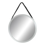 Oglinda suspendata Hangie Inart argintiu-negru pp D76x3cm
