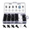 Set 100 Clipsuri Fixare Auto Universale, 6 Dimensiuni, Plastic, Cutie Sortare Accesorii Interior