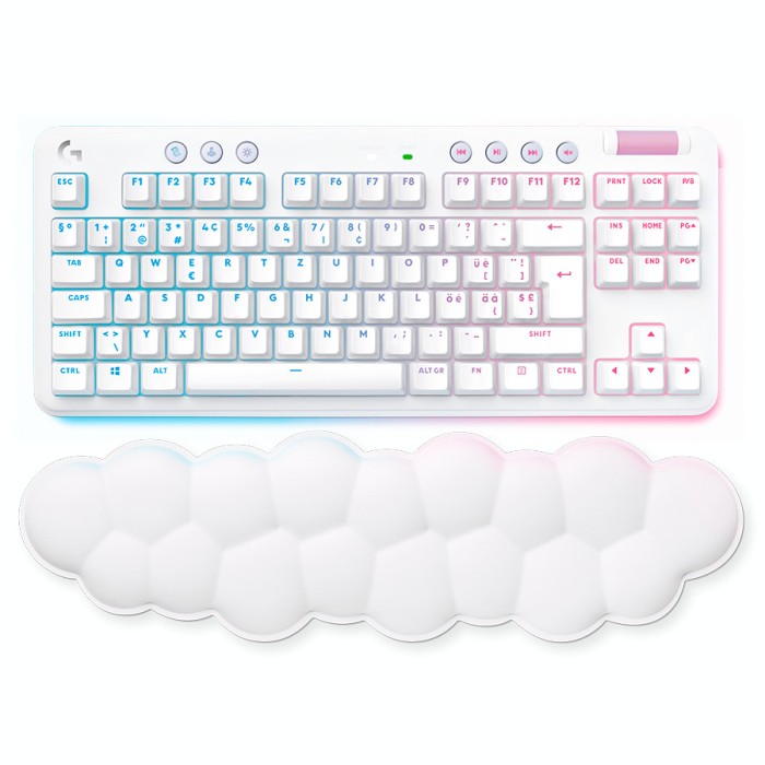 LOGITECH G715 Wireless Mechanical Gaming Keyboard - OFF WHITE - US INTL - LINEAR, &quot;920-010692&quot; (timbru verde 0.8 lei)
