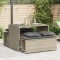 Gossi set mobilier de gradina cu perne, 3 piese,gri deschis,poliratan