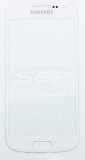 Geam Samsung Galaxy S4 mini i9190 / i9195 WHITE + adeziv special