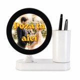 Oglinda Magica Personalizata cu LED E i Suport pentru Pixuri , Cadou Original pentru Valentine s Day, Craciun E i Birou