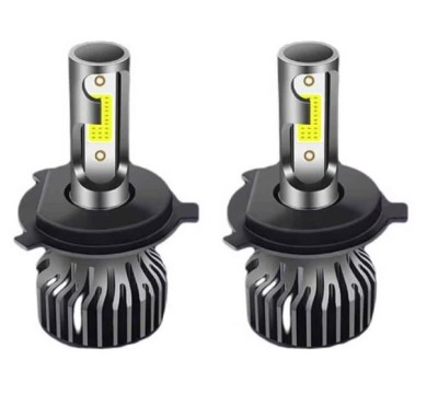 Set 2 becuri auto LED H4 COBS, 100W, BZRSH, lumina alb-rece, 12.000 lumeni, 12V, 6000K foto