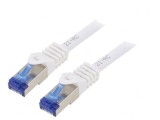 Patch Cord S/FTP Cat6a Alb 3m LSZH, Logilink
