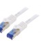 Patch Cord S/FTP Cat6a Alb 3m LSZH