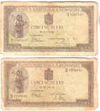 SV * Romania 4 x 500 LEI 1940 - 1941 (FIL. ORIZONTAL + VERTICAL) - 1942 * WWII