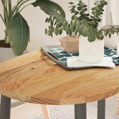 vidaXL Blat de masă maro deschis 100x50x2 cm lemn masiv de stejar oval 4009070