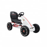 Kart cu pedale HECHT Abarth White, greutate maxima suportata 25 kg, dimensiuni 113 x 57 x 73 cm, alb