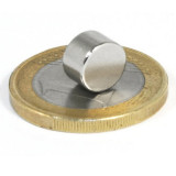 Magnet neodim disc &Oslash;8&amp;#215;5 mm, putere 2 kg, N45