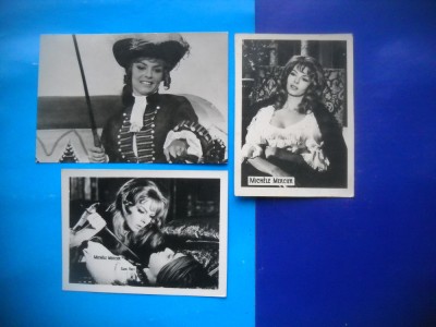 HOPCT LOT NR 1259 MICHELE MERCIER-ACTORI/ARTISTI-3 CARTI POSTALE-NECIRCULATE foto