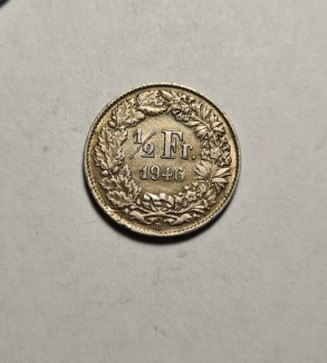 Elvetia 1/2 Franc 1946 UNC foto