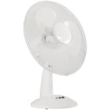 Ventilator de birou, diametru 29 cm, 3 viteze, oscilatie, inclinatie, putere 40W, Aro