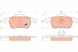 TRW GDB1389 COTEC set placute frana,frana disc