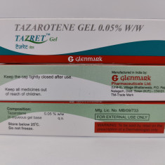 Glenmark Tazarotene Tazret Gel 0.05% acnee riduri pete pigmentare 20gr