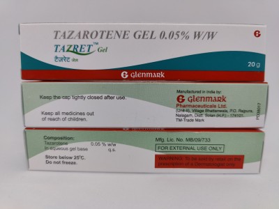 Glenmark Tazarotene Tazret Gel 0.05% acnee riduri pete pigmentare 20gr foto