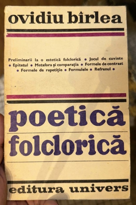 Ovidiu Birlea - Poetica folclorica