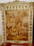 Cuier vintage tapiserie baroc venetian/rococo,mobila antica/veche/Italia