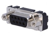 Conector D-Sub 9-Pin Soclu Mamă Drept THT UNC 4-40